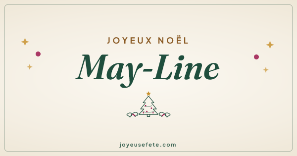 Image « Joyeux Noël May-Line » au format large