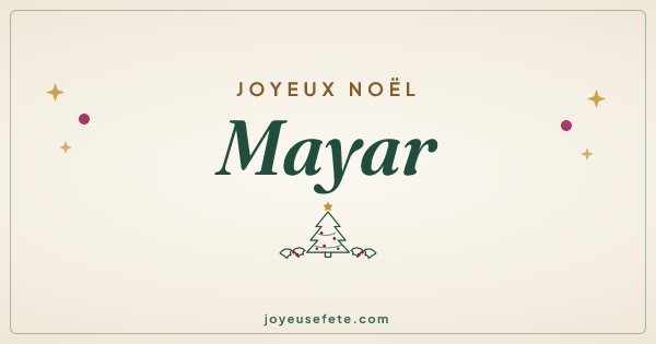 Image « Joyeux Noël Mayar » au format large
