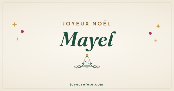 Image « Joyeux Noël Mayel » au format large