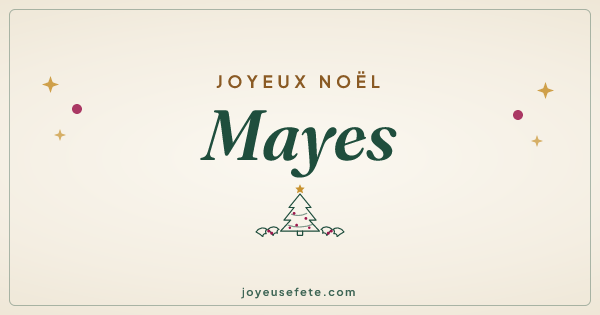 Image « Joyeux Noël Mayes » au format large