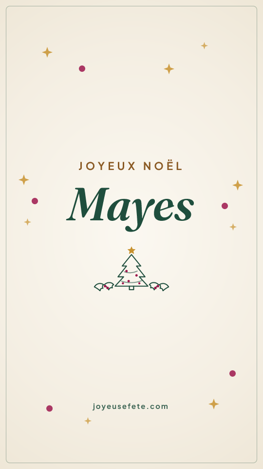 Image « Joyeux Noël Mayes » au format story