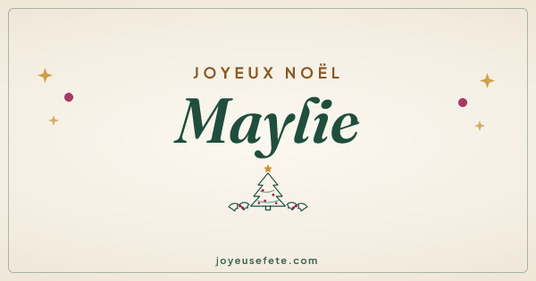 Image « Joyeux Noël Maylie » au format large
