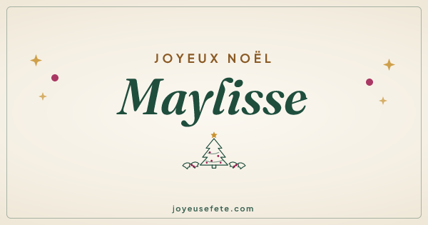 Image « Joyeux Noël Maylisse » au format large