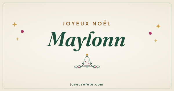 Image « Joyeux Noël Maylonn » au format large