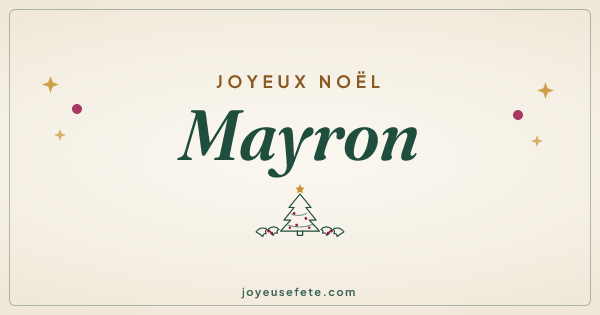 Image « Joyeux Noël Mayron » au format large