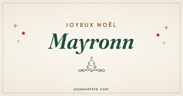 Image « Joyeux Noël Mayronn » au format large