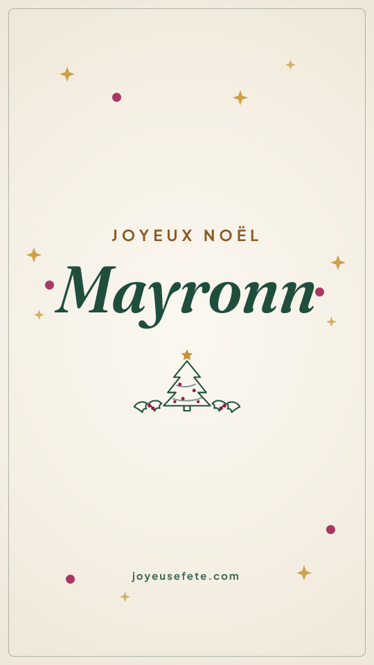 Image « Joyeux Noël Mayronn » au format story
