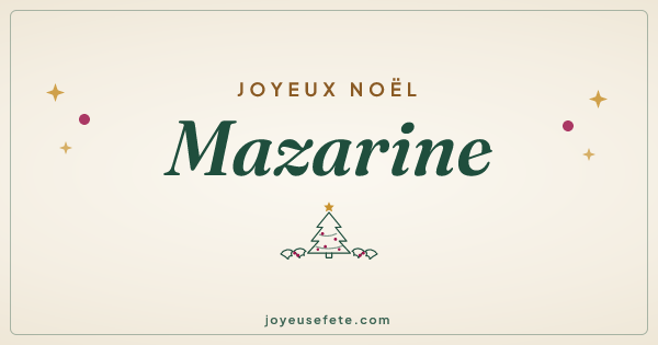 Image « Joyeux Noël Mazarine » au format large