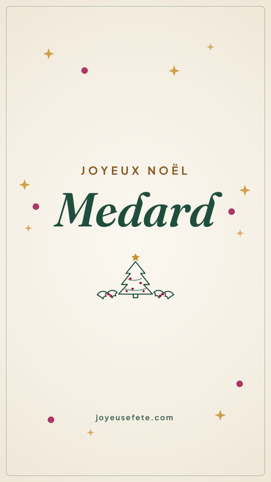 Image « Joyeux Noël Medard » au format story