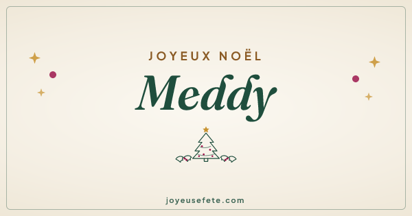 Image « Joyeux Noël Meddy » au format large