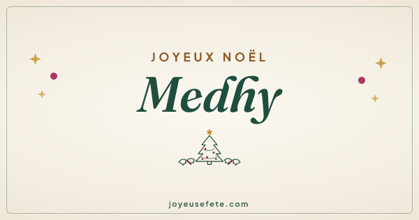 Image « Joyeux Noël Medhy » au format large