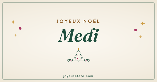 Image « Joyeux Noël Medi » au format large