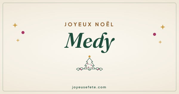 Image « Joyeux Noël Medy » au format large