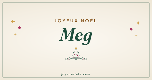 Image « Joyeux Noël Meg » au format large