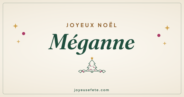 Image « Joyeux Noël Méganne » au format large