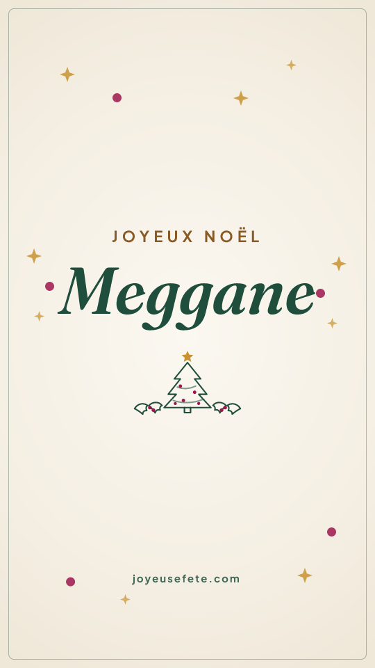 Image « Joyeux Noël Meggane » au format story