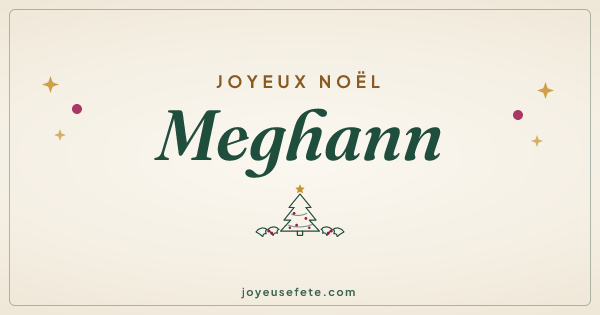 Image « Joyeux Noël Meghann » au format large
