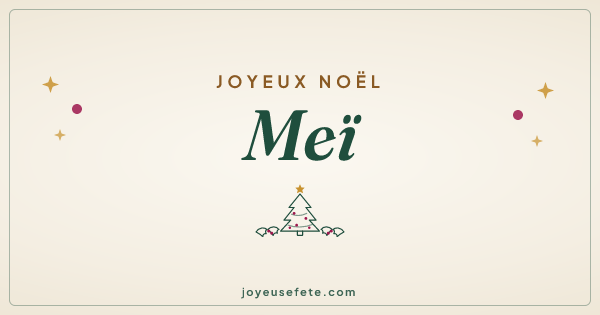 Image « Joyeux Noël Meï » au format large