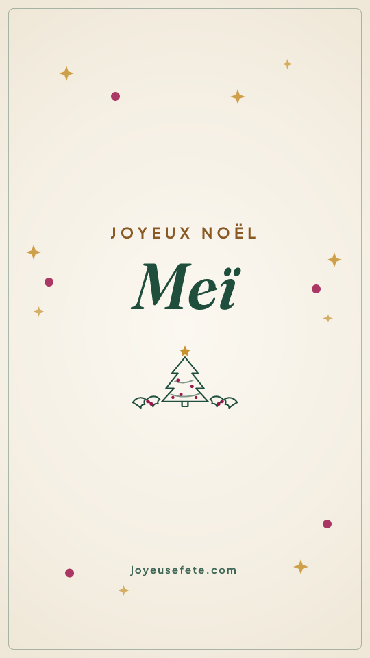 Image « Joyeux Noël Meï » au format story