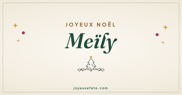 Image « Joyeux Noël Meïly » au format large