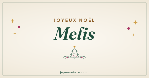 Image « Joyeux Noël Melis » au format large
