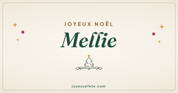 Image « Joyeux Noël Mellie » au format large