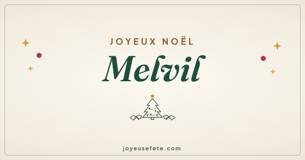 Image « Joyeux Noël Melvil » au format large