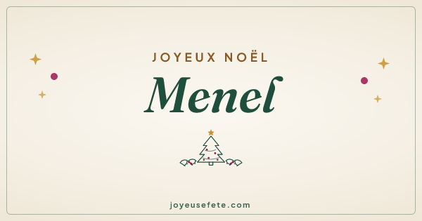Image « Joyeux Noël Menel » au format large
