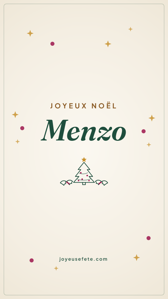 Image « Joyeux Noël Menzo » au format story