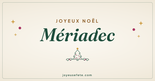 Image « Joyeux Noël Mériadec » au format large