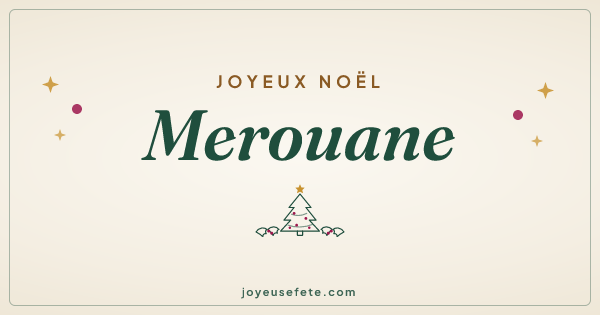 Image « Joyeux Noël Merouane » au format large