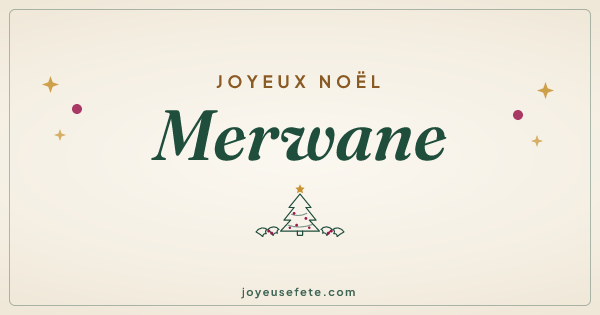Image « Joyeux Noël Merwane » au format large