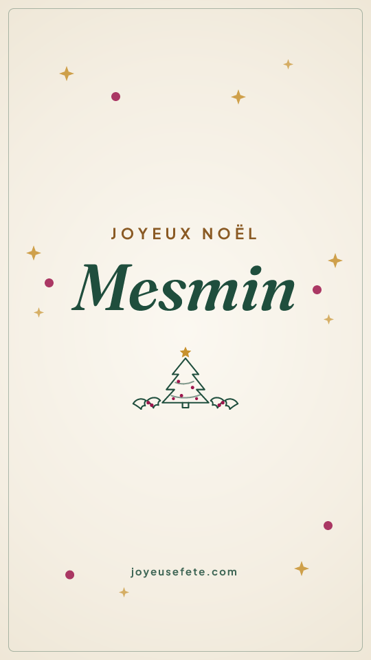 Image « Joyeux Noël Mesmin » au format story