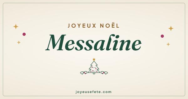 Image « Joyeux Noël Messaline » au format large