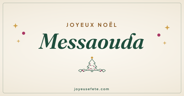 Image « Joyeux Noël Messaouda » au format large