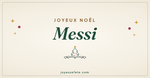 Image « Joyeux Noël Messi » au format large