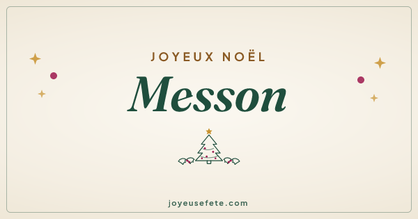 Image « Joyeux Noël Messon » au format large