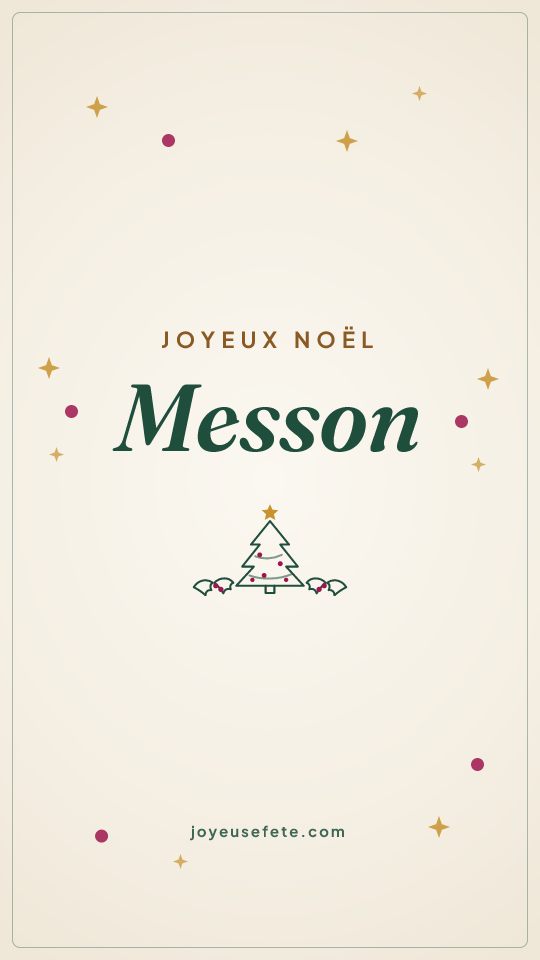 Image « Joyeux Noël Messon » au format story