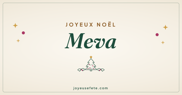Image « Joyeux Noël Meva » au format large