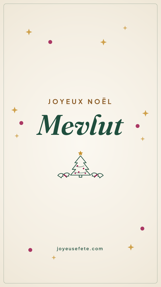 Image « Joyeux Noël Mevlut » au format story