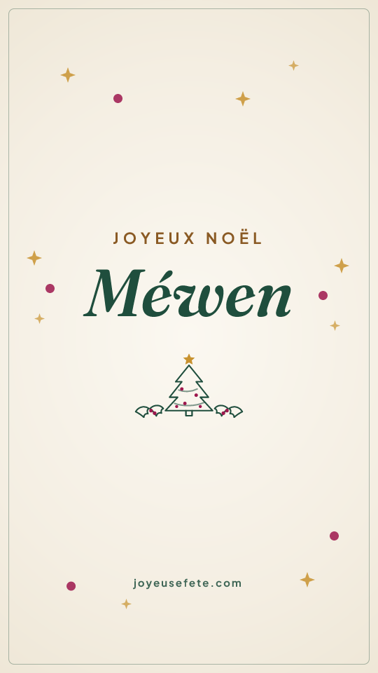 Image « Joyeux Noël Méwen » au format story