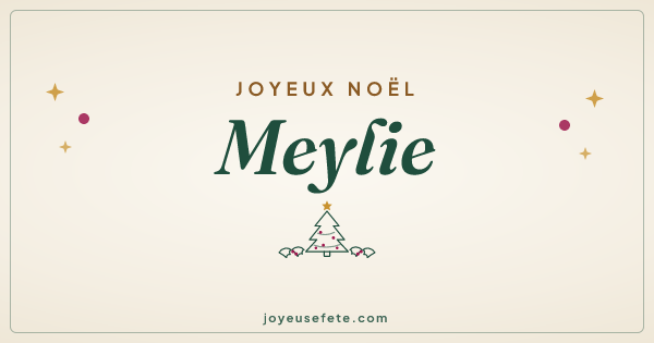 Image « Joyeux Noël Meylie » au format large