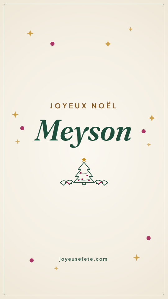 Image « Joyeux Noël Meyson » au format story