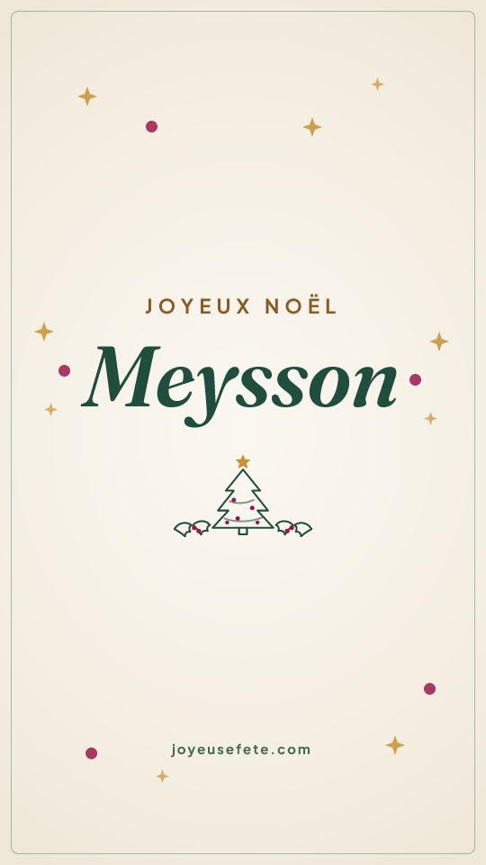 Image « Joyeux Noël Meysson » au format story