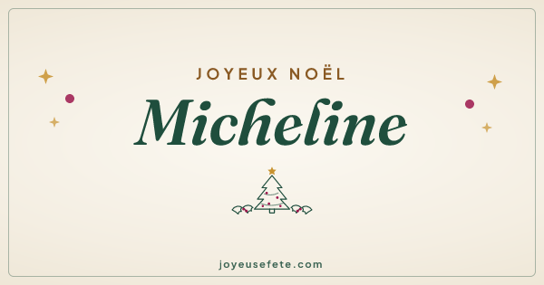Image « Joyeux Noël Micheline » au format large