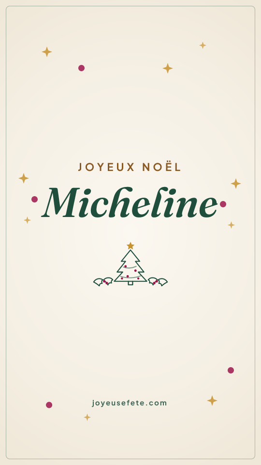 Image « Joyeux Noël Micheline » au format story