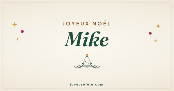Image « Joyeux Noël Mike » au format large