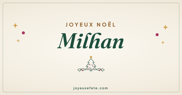 Image « Joyeux Noël Milhan » au format large