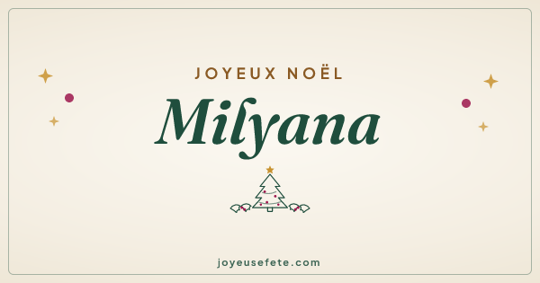 Image « Joyeux Noël Milyana » au format large