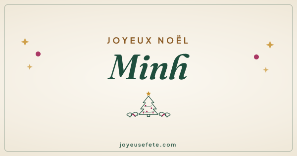Image « Joyeux Noël Minh » au format large